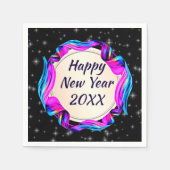 Angemalt Ribbon am nächtlichen Himmel glücklich Ne Serviette (Vorderseite)