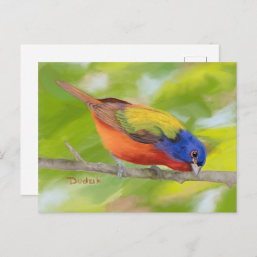 Angemalte Jagd auf Limb JW Postkarte (Vorne/Hinten)