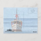 Angemalte Margarita Island Boat Vertikale Postkart Postkarte (Rückseite)