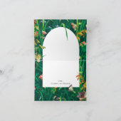 Angemalte Wildblume Hochzeitsgefaltet Danke Karte (Innenseite)