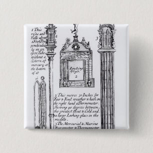 Angemerkte Illustration von Pendent, diagonal Button