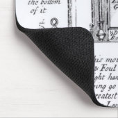Angemerkte Illustration von Pendent, diagonal Mousepad (Ecke)