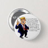 Angemessene Art und Weise, Donald Trump zu begegne Button (Vorne & Hinten)