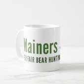 Angemessene Bärn-Jagd-Tasse Kaffeetasse (Vorderseite Links)