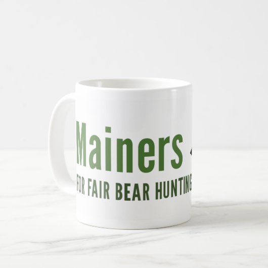 Angemessene Bärn-Jagd-Tasse Kaffeetasse (Vorderseite Links)