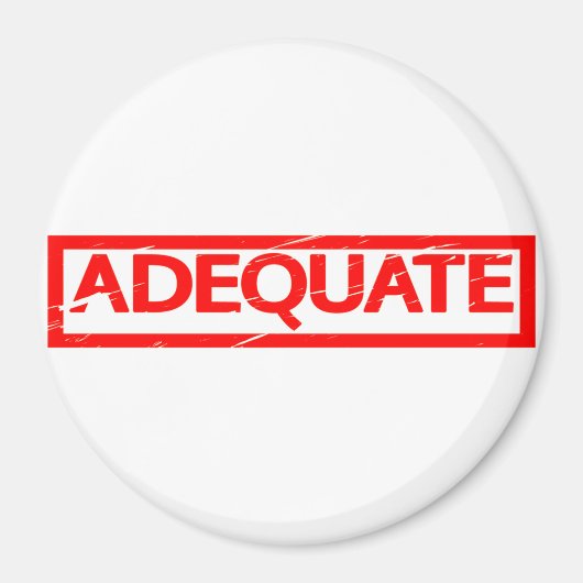 Angemessene Briefmarke Magnet (Vorne)