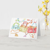 Angemessene Grußkarte der Handtaschen Karte (Gelbe Blume)