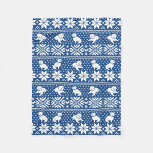 Angemessene Insel Westies Fleece-Decke Fleecedecke