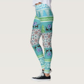 Angemessene Inselblau-Leggings Leggings (Links)