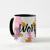 Angemessene mehrfarbige Gänseblümchen-Tasse Tasse (Vorderseite Links)