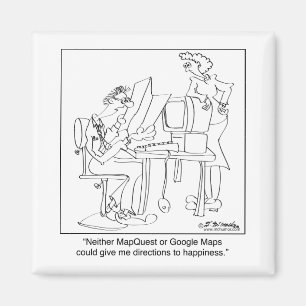 Angemessene Richtung zum Glück Magnet