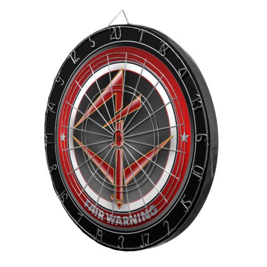 Angemessene warnende Dartscheibe (Vorderseite rechts)