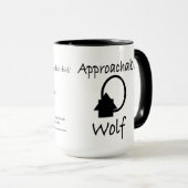 Angemessene Wolf-Tasse für Männer Tasse (VorderseiteRechts)