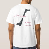 Angemessener Handels-Schädel/Pistolen-T - Shirt (Rückseite)