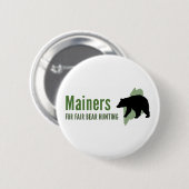 Angemessenes Bärn-Jagd-Button Button (Vorne & Hinten)