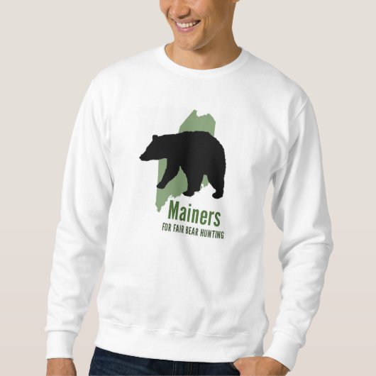 Angemessenes Bärn-Jagd-Sweatshirt Sweatshirt (Vorderseite)