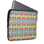 Angemessenes Insel fairisle retro Hipstermit Laptopschutzhülle (Vorne Rechts)