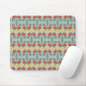 Angemessenes Insel fairisle retro Hipstermit Mousepad (Mit Mouse)
