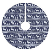 Angemessenes Insel-Weihnachtsstrickjacke-Muster Polyester Weihnachtsbaumdecke (Vorderseite)