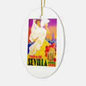 Angemessenes Plakat 1955 Spaniens Sevilla April Keramikornament (Links)