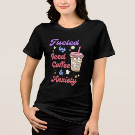 Angenährt durch eiskalten Kaffee und ängstliches S Tri-Blend Shirt