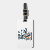 Angenährt durch Essen aller Dinge Racoon-Cycling Gepäckanhänger (Vorderseite vertikal)