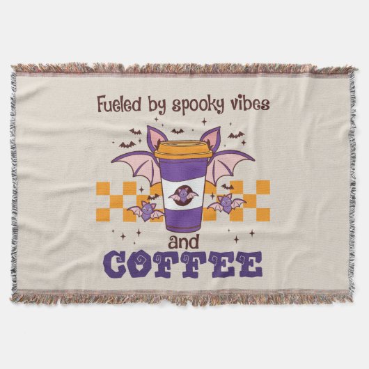 Angenährt von Spooky Vibes und Kaffee Decke (Vorderseite)