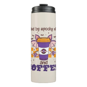 Angenährt von Spooky Vibes und Kaffee Thermosbecher