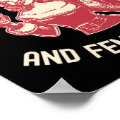 Angenährt von Weihnachtsjubeln und Weibchen Rage P Poster (Ecke)