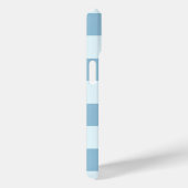 Angenehme blaue Streifen für die Nautik Case-Mate iPhone Hülle (Rückseite / Rechts)