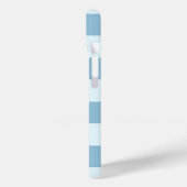 Angenehme blaue Streifen für die Nautik Case-Mate iPhone Hülle (Rückseite / Links)