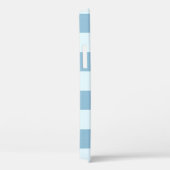 Angenehme blaue Streifen für die Nautik Case-Mate iPhone Hülle (Rückseite / Rechts)