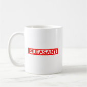 Angenehme Briefmarke Kaffeetasse (Links)