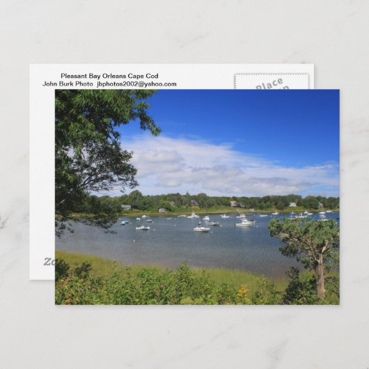 Angenehme Bucht Orleans Cape Cod Postkarte (Vorne/Hinten)
