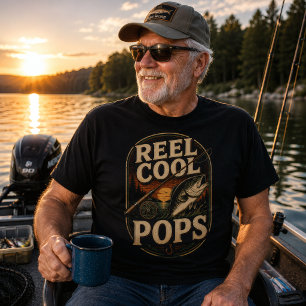 Angenehme Kühle Pops Vintage Angeln Retro Sonnenun T-Shirt
