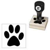 Angenehme Paw Print 1 Zoll Tinte Briefmarke Gummistempel (Stempel)