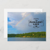 Angenehme Postkarte für den Regenbogensee (Vorne/Hinten)