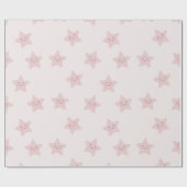 Angenehme rosa Sterne Geschenkpapier (Flach)