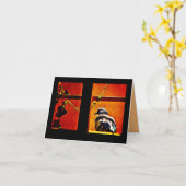 Angenehme Taube Karte (Gelbe Blume)