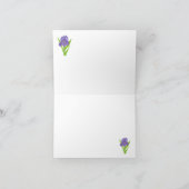 Angenehme und komfortable Day Iris, innen leer Dankeskarte (Innenseite)