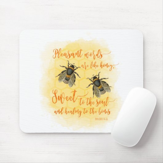 Angenehme Worte sind Bibelangebot Mousepad (Mit Mouse)