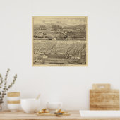 Angenehmer Aussichtsbetrieb Poster (Küche)