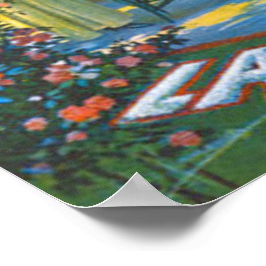 Angenehmer Comer See Italien Poster (Ecke)