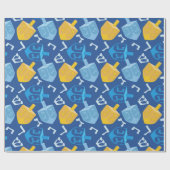 Angenehmer Dreidel Chanukka Geschenkpapier (Flach)