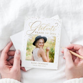 Angenehmer EDITABLE FARBEN Abschluss Einladung