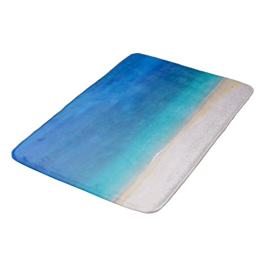 Angenehmer Mittelmeerstrand Badematte (Schrägansicht)