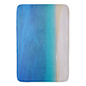 Angenehmer Mittelmeerstrand Badematte (Vorderseite Vertikal)