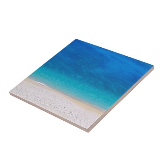 Angenehmer Mittelmeerstrand Fliese (Seite)