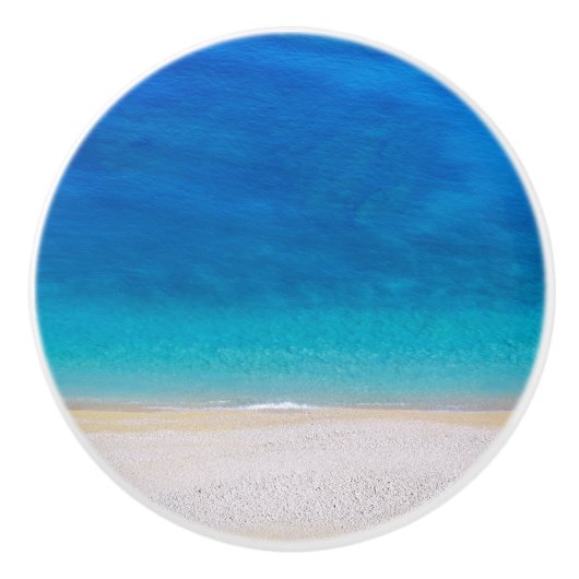 Angenehmer Mittelmeerstrand Keramikknauf (Vorderseite)