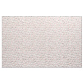Angenehmer Mops im rosa Hintergrund Stoff (Fat Quarter (45,7 x 55,9 cm))